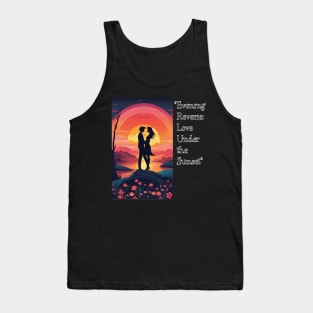 "Evening Reverie: Love Under the Sunset" Tank Top